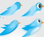 Vector Twitter Birds Icons